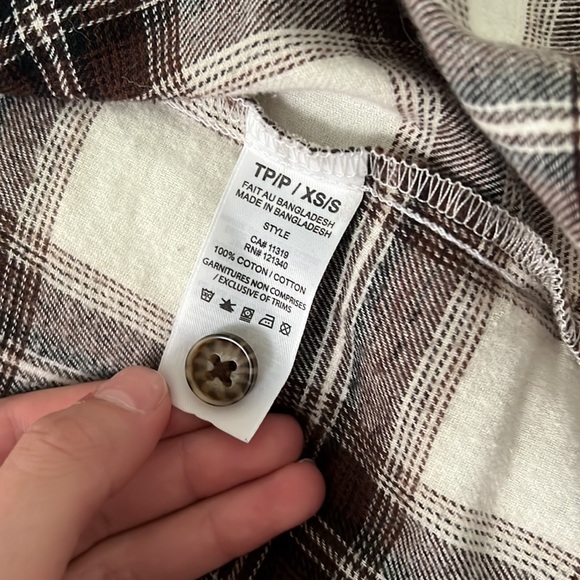 plaid cardigan - Picture 3 of 4